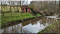 Environment Agency gauging station on Cound Brook at Boreton