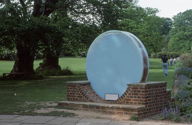 Telescope mirror in the castle grounds