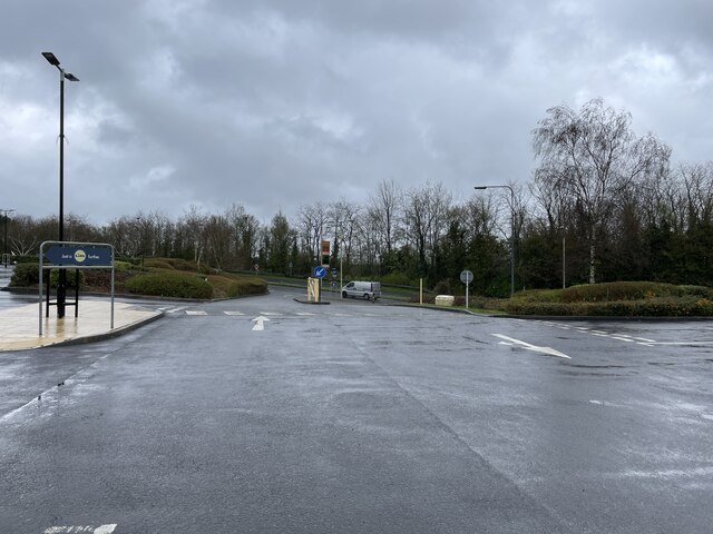 Access to Hatch Warren Retail Park © Mr Ignavy :: Geograph Britain and ...