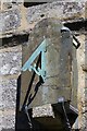 Sundial above the porch of St Just church