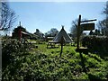 Tipi camping at Bank House near Brown Moss