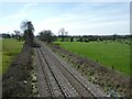 Railway line at Steel Heath