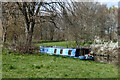 Moored narrowboat near Pendeford in Wolverhampton