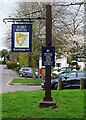 Harp Hotel (2) signs, 40 High Street, Albrighton, Shrops