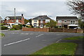 Houses opposite the end of Dorset Avenue