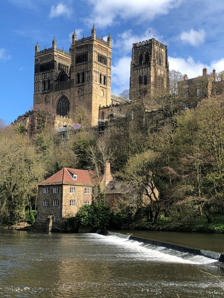 Durham Cathedral and former fulling mill © David Robinson Geograph