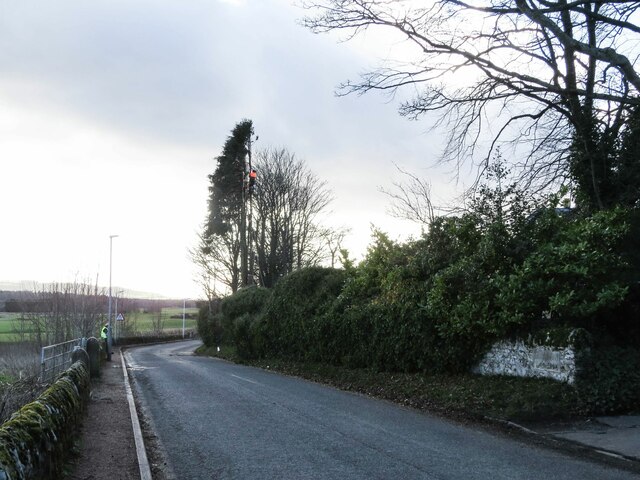 Road into Cupar Muir from south-west