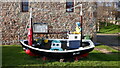 Model boat, Helmsdale harbour