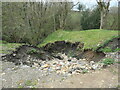 Erosion on the south bank of Catlow Gill