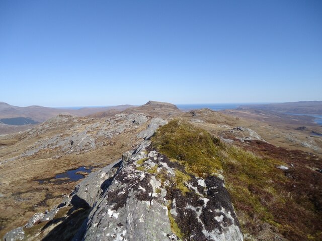 The summit of Meall an Ceirileach, 502m