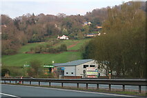 SO5417 : Slope by the A40, Whitchurch by David Howard