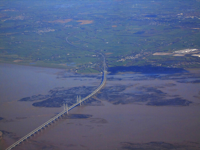 Prince of Wales Bridge from the air