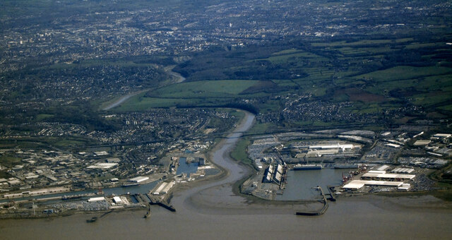 Avonmouth from the air