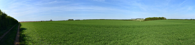 Panorama, fields near Temple Bruer