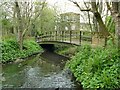 SE2836 : Iron bridge over the Meanwood Beck by Stephen Craven