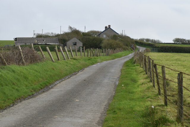 Coastal road, looking towards Atlantic View