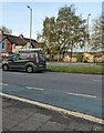 ST3091 : Cymru Sealants van on the A4051, Malpas, Newport by Jaggery