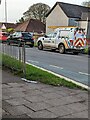 ST3091 : National Grid van on the A4051, Malpas, Newport by Jaggery