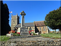 SE8821 : War memorial at St John Baptist Church, Alkborough by Marathon