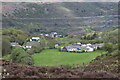 Houses on hillside, Cwm Clydach