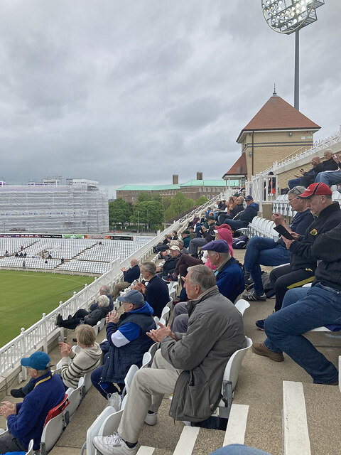 Enjoying cricket on a cloudy morning © John Sutton :: Geograph Britain ...