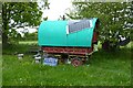 SP0056 : Romany caravan with solar panels by Philip Halling