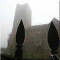ST3665 : St Lawrence's Church on a misty September morning  by Sofia 