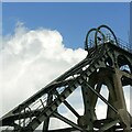 Pleasley Colliery, north shaft headgear – 1