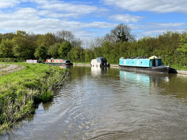 Narrowboats on the Coventry Canal