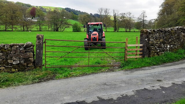Tractor in field at Rash