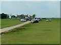 Road over Minchinhampton Common to the golf club