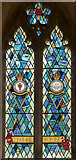 SK9479 : Stained glass window, St John's church, Scampton by Julian P Guffogg