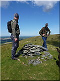 SH7048 : Summit cairn on Moel Farlwyd by Richard Law