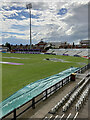 SP7761 : Northampton: waterlogged outfield at Wantage Road by John Sutton