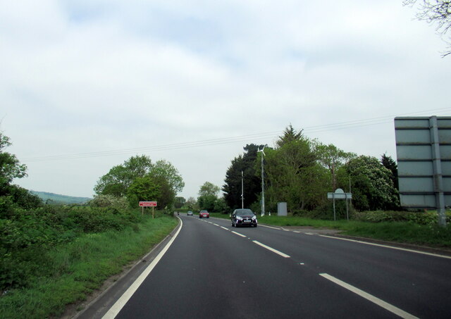 The A46 north at Worcestershire border © Roy Hughes :: Geograph Britain ...