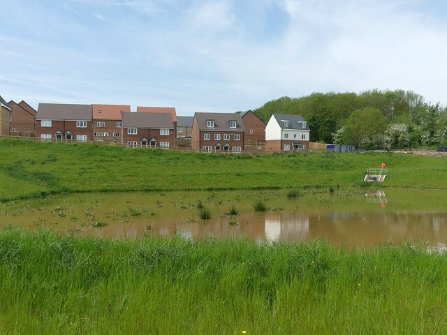 Attenuation pond, Chase Farm