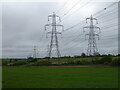 Farmland and power lines, Whitton