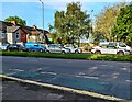 ST3091 : Stopped traffic on the A4051, Malpas, Newport by Jaggery