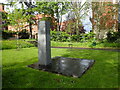 TQ3071 : Contemporary memorial in Streatham Memorial Garden by Marathon