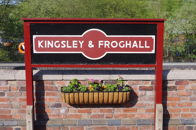 Kingsley & Froghall Station - running in board