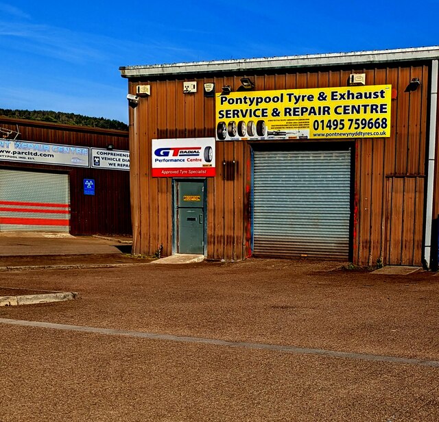 Pontypool Tyre & Exhaust Service &... © Jaggery :: Geograph Britain and Ireland