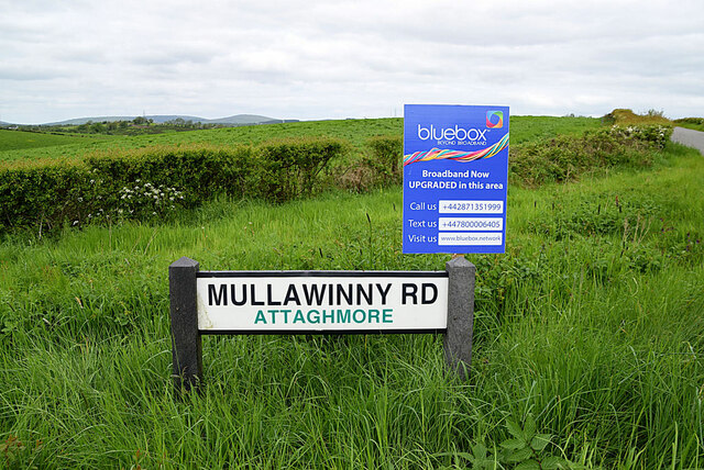 Road sign, Attaghmore