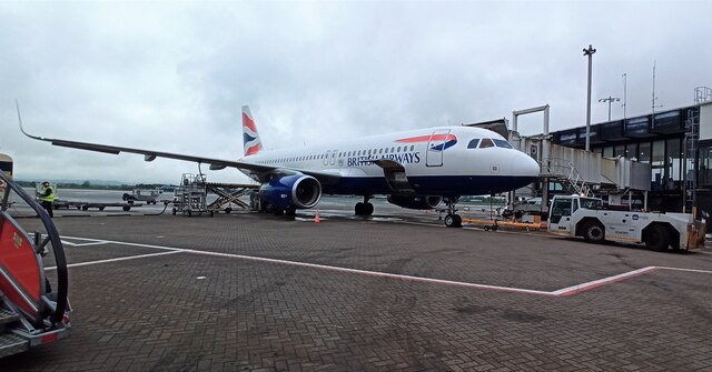 BA aircraft at Glasgow Airport