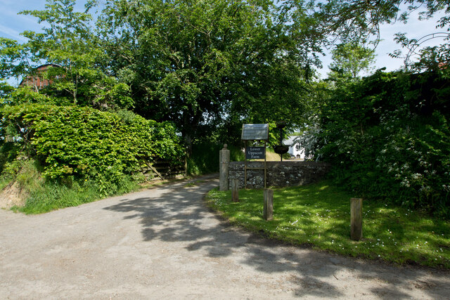 The entrance to Lower Uppacott Farm