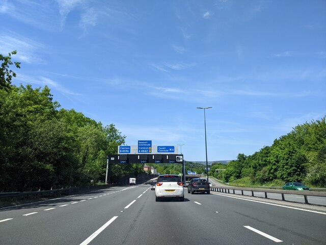 At Junction 25, heading west on the M4