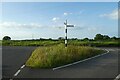 Signpost at the junction