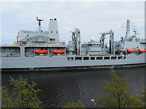 NT2677 : 'RFA Fort Victoria' [A 387] at Leith by M J Richardson