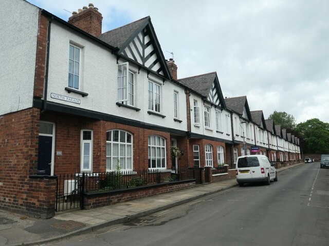 Houses on the west side of North Parade