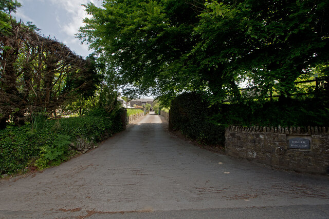 An entrance to Higher Bableigh Farm
