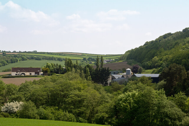 Codden Farm and surrounding countryside